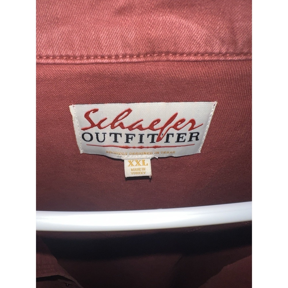 Schaefer Outfitter Men's Western Denim Pearl Snap XXL Pockets - Picture 3 of 5